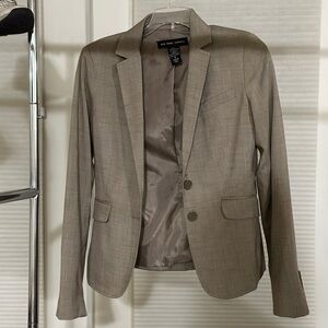 New York & Company Beige Blazer (Size 0)